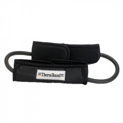 Thera-Band gumikötél hurok fogantyúval fekete szuper erős Fitness Thera-Band
