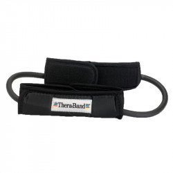 Thera-Band gumikötél hurok fogantyúval fekete szuper erős Fitness Thera-Band