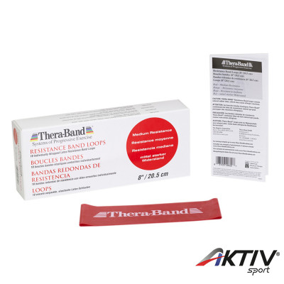 Thera-Band gumiszalag hurok 20,5 cm piros közepes