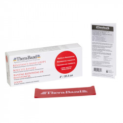 Thera-Band gumiszalag hurok 20,5 cm piros közepes Fitness Thera-Band