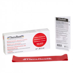 Thera-Band gumiszalag hurok 30,5 cm piros közepes Fitness Thera-Band