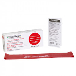 Thera-Band gumiszalag hurok 45,5 cm piros közepes Fitness Thera-Band