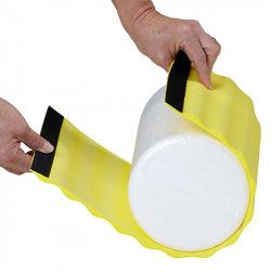 Wrap tépőzáras rögzítéssel Thera-Band masszázs hengerhez extra puha, sárga