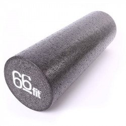 Masszírozó henger 66fit 15x45 cm fekete kemény Fitness 66fit