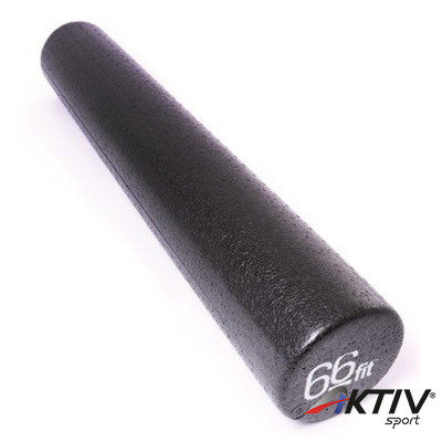 Masszírozó henger 66fit 15x90 cm fekete kemény