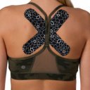 Kineziológiai tapasz Thera-Band 500x5 cm fekete, fehér mintával