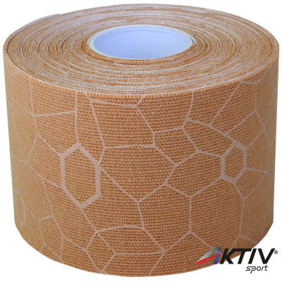 Kineziológiai tapasz Thera-Band 500x5 cm beige, beige mintával