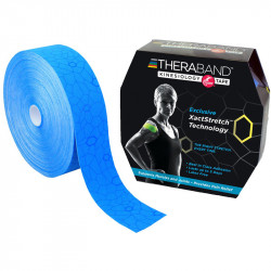 Kineziológiai tapasz Thera-Band 31,4 m x 5 cm kék, kék mintával Sportszer Thera-Band