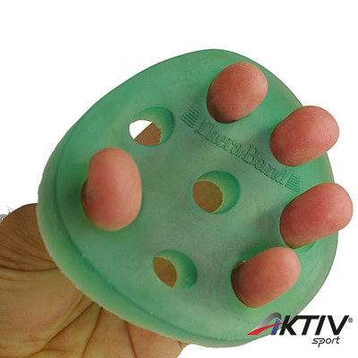 Kézerősítő Thera-Band Hand Xtrainers zöld, közepes