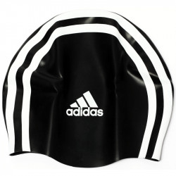 Úszósapka Adidas Silicone fekete csíkos