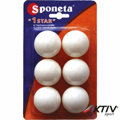 Pingponglabda Sponeta* 6 db-os