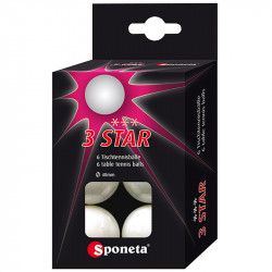 Pingponglabda Sponeta*** 6 db-os Sportszer Sponeta
