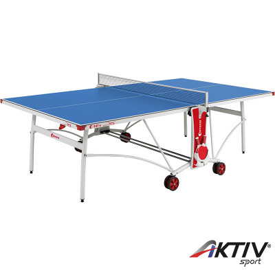 Sponeta S3-87e kék kültéri ping-pong asztal fehér lábakkal