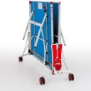 Sponeta S3-87e kék kültéri ping-pong asztal fehér lábakkal