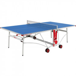 Sponeta S3-87e kék kültéri ping-pong asztal fehér lábakkal Sponeta ping-pong asztal Sponeta