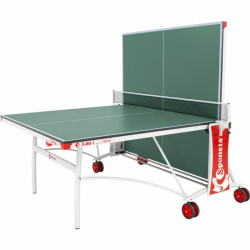 Sponeta S3-86i zöld beltéri ping-pong asztal fehér lábakkal