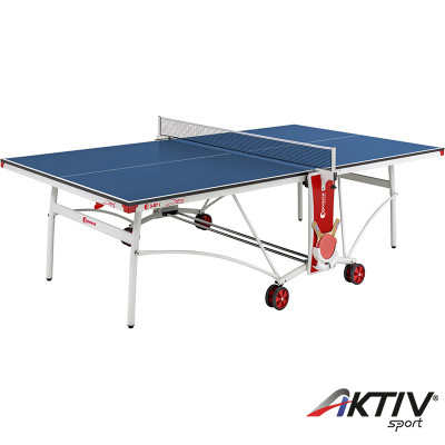 Sponeta S3-87i kék beltéri ping-pong asztal fehér lábakkal