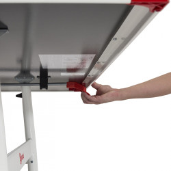 Sponeta S3-87i kék beltéri ping-pong asztal fehér lábakkal