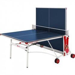 Sponeta S3-87i kék beltéri ping-pong asztal fehér lábakkal