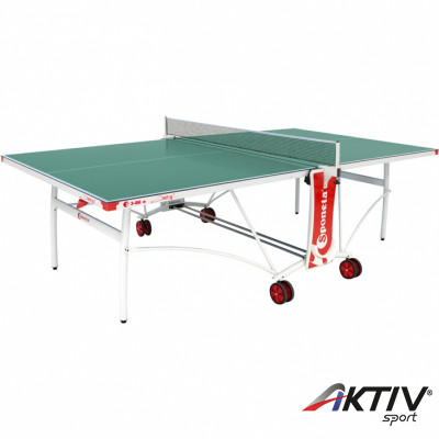 Sponeta S3-86e zöld kültéri ping-pong asztal fehér lábakkal