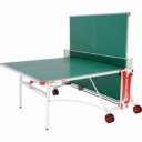 Sponeta S3-86e zöld kültéri ping-pong asztal fehér lábakkal