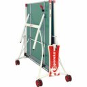 Sponeta S3-86e zöld kültéri ping-pong asztal fehér lábakkal