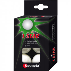 Ping-pong labda Sponeta * 1 star 6 db Sportszer Sponeta
