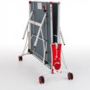 Sponeta S3-80e szürke kültéri ping-pong asztal fehér lábakkal