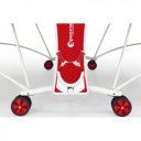 Sponeta S3-80e szürke kültéri ping-pong asztal fehér lábakkal