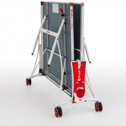 Sponeta S3-80e szürke kültéri ping-pong asztal fehér lábakkal