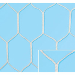 Labdarúgó-kapuháló, HEXA, nagypályás ejtett, 33070007 Sportszer Olasz Sportháló