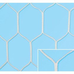 Labdarúgó-kapuháló, HEXA, nagypályás ejtett, 33070007 Sportszer Olasz Sportháló