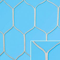 Labdarúgó-kapuháló, HEXA, nagypályás mélyített, 33070031 Sportszer Olasz Sportháló