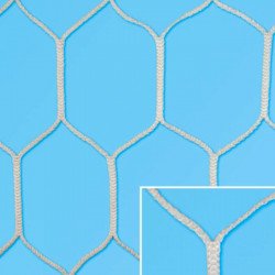 Labdarúgó-kapuháló, HEXA, nagypályás mélyített, 33070031 Sportszer Olasz Sportháló