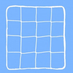 Ejtőháló, 9x9, 3 mm, PA, olasz kézilabdakapuhoz Sportszer Olasz Sportháló