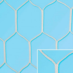 Labdarúgó kapuháló 400x200 cm Hexa csomómentes 3 mm 33070017, olasz Sportszer Olasz Sportháló