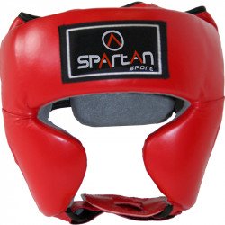 Bokszfejvédő piros Sportszer Spartan