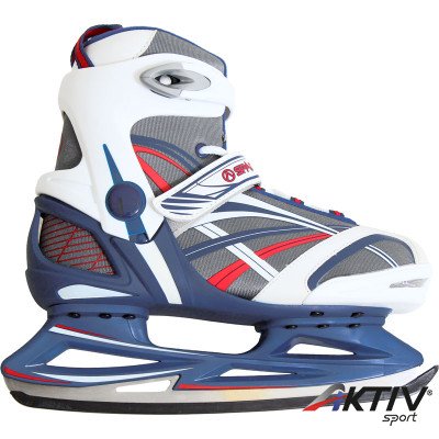 Jégkorcsolya Soft Saxo szürke-kék-fehér
