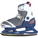 Jégkorcsolya Soft Saxo szürke-kék-fehér