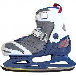 Jégkorcsolya Soft Saxo szürke-kék-fehér