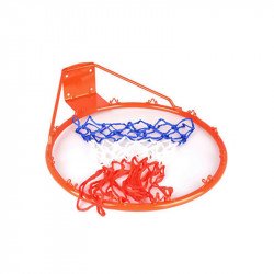 Kosárgyűrű színes hálóval 16 mm Sportszer Spartan