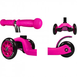 Négykerekű roller Kick gyerek rózsaszín