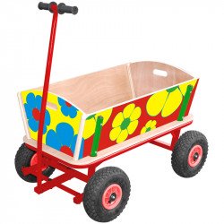 Gyerek húzható favagon Játék Spartan