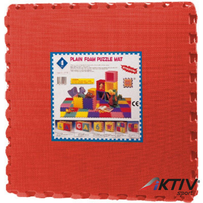 Puzzle szőnyeg 4 db-os piros