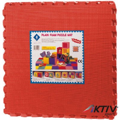 Puzzle szőnyeg 4 db-os piros