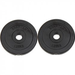 Cementes súlytárcsa 2 x 1,25 kg 30 mm Fitness Spartan