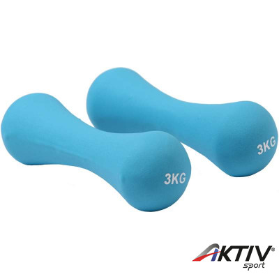 Körteformájú neoprén súlyzó 2 x 3 kg