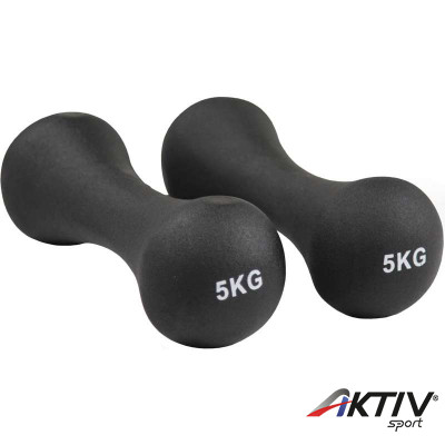 Körteformájú neoprén súlyzó 2 x 5 kg