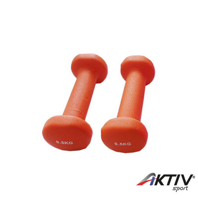 Hatszögletű neoprén súlyzó 2 x 0,5 kg