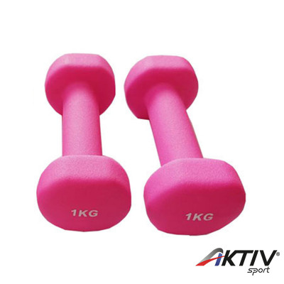 Hatszögletű neoprén súlyzó 2 x 1 kg